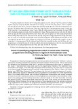 Kết quả định lượng progesterone huyết thanh khi đặt mẫu vòng tẩm progesterone vào âm đạo bò cắt buồng trứng