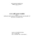 Sáng kiến kinh nghiệm: Phối hợp nhiều phương pháp giúp học sinh tìm hiểu về bài toán và thuật toán