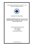 Đồ án phân tích thực phẩm: Tìm hiểu qui trình đánh giá cảm quan, hàm lượng protein, và hàm lượng kim loại cho nguyên liệu lúa mì