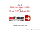 Hành trang của sĩ tử 2001 với kỳ thi THPT QG 2019