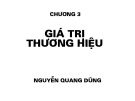 Bài giảng Quản trị thương hiệu - Chương 3: Giá trị thương hiệu