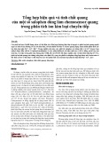 Tổng hợp hiệu quả và tính chất quang của một số salophen dùng làm chemosensor quang trong phân tích ion kim loại chuyển tiếp