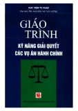 Giáo trình Kỹ năng giải quyết các vụ án hành chính