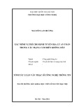 Tóm tắt Luận án Thạc sĩ Công nghệ thông tin: Xác minh vị trí cho định tuyến địa lý an toàn trong các mạng cảm biến không dây