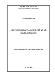 Luận văn Thạc sĩ Công nghệ thông tin: Các phương pháp tấn công chữ ký số: RSA, ELGAMAL, DSS