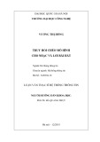 Luận văn Thạc sĩ Hệ thống thông tin: Truy hồi chéo mô hình cho nhạc và lời bài hát