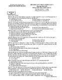 Đề thi KSCL môn GDCD lớp 12 năm 2018-2019 lần 3 - THPT Nguyễn Viết Xuân - Mã đề 104
