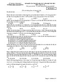 Đề thi khảo sát chuyên đề môn Vật lí lớp 12 năm 2018-2019 lần 3 - THPT Tam Dương - Mã đề 357