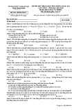 Đề thi thử THPT QG môn Vật lí năm 2018-2019 lần 1 - Sở GD&ĐT Ninh Bình - Mã đề 001