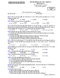 Đề thi khảo sát môn Vật lí lớp 10 năm 2018-2019 lần 3 - THPT Nguyễn Viết Xuân - Mã đề 203