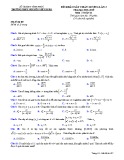 Đề thi KSCL môn Toán lớp 11 năm 2018-2019 lần 3 - THPT Nguyễn Viết Xuân - Mã đề 107