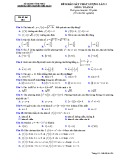 Đề thi khảo sát môn Toán lớp 10 năm 2018-2019 lần 3 - THPT Nguyễn Viết Xuân - Mã đề 104