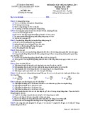 Đề thi khảo sát môn Vật lí lớp 10 năm 2018-2019 lần 3 - THPT Nguyễn Viết Xuân - Mã đề 208