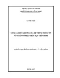 Luận án Tiến sĩ: Nâng cao dung lượng của hệ thống thông tin vô tuyến có nhận thức dựa trên OFDM