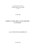 Luận án Tiến sĩ Công nghệ thông tin: Nghiên cứu phát hiện luật kết hợp kiếm và ứng dụng