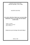 Tóm tắt Luận văn Thạc sĩ Cơ kỹ thuật: Ứng dụng phương pháp lọc kalman hiệu chỉnh bài toán vật thể chuyển động dưới nước