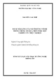 Tóm tắt Luận văn Thạc sĩ Công nghệ thông tin: Đo sự hài lòng của người dùng với hệ thống thông tin dựa trên web: Một nghiên cứu thực nghiệm