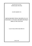 Luận văn Thạc sĩ Công nghệ thông tin: Phương pháp phân tích sự ảnh hưởng của các thành phần và ứng dụng cho kiểm thử hồi quy trong các dự án Java EE