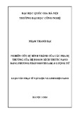 Tóm tắt Luận văn Thạc sĩ: Nghiên cứu sự hình thành của các pha dị thường của hệ boson kích thước nano bằng phương pháp montecarlo lượng tử