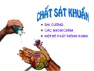 Bài giảng Chất sát khuẩn