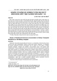 Nghiên cứu nồng độ hormon tuyến cận giáp ở bệnh nhân ghép thận tại Bệnh viện Quân y 103