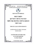 Tóm tắt Luận văn Tiến sĩ Kinh tế: Phát triển quỹ hưu trí tự nguyện trên thị trường chứng khoán Việt Nam