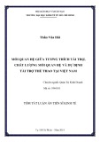 Tóm tắt Luận văn Tiến sĩ Kinh tế: Mối quan hệ giữa tương thích tài trợ, chất lượng mối quan hệ và dự định tài trợ thể thao tại Việt Nam