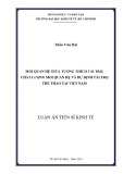 Luận án Tiến sĩ kinh tế: Mối quan hệ giữa tương thích tài trợ, chất lượng mối quan hệ và dự định tài trợ thể thao tại Việt Nam