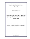 Luận án Tiến sĩ Quản lý kinh tế: Nghiên cứu xây dựng hệ thống thông tin kế toán tại các doanh nghiệp xây dựng Việt Nam - Triển khai thử nghiệm tại Công ty đầu tư Xây dựng và Thương mại Đất Việt