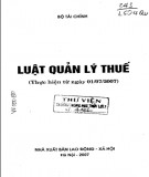 Luật quản lý thuế năm 2007: Phần 2