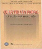 Lý luận và thực tiễn trong quản trị văn phòng: Phần 1