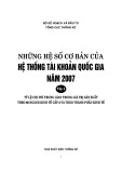 Hệ thống tài khoản quốc gia năm 2007 và những hệ số cơ bản (Tập 1)