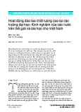 Hoạt động đào tạo chất lượng cao tại các trường đại học- Kinh nghiệm của các nước trên thế giới và bài học cho Việt Nam