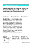 Sử dụng bộ chỉ số đánh giá mức độ hội nhập tài chính để đánh giá mức độ hội nhập thị trường trái phiếu Chính phủ Việt Nam