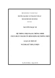 Luận văn Tiến sĩ: Hệ thống nhận dạng thông minh chẩn đoán nhanh ổn định động hệ thống điện