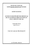 Tóm tắt Luận án Tiến sĩ Kinh tế: Các nhân tố ảnh hưởng đến việc trình bày lại báo cáo tài chính sau kiểm toán trong các công ty niêm yết ở Việt Nam