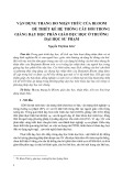 Vận dụng thang đo nhận thức của Bloom để thiết kế hệ thống câu hỏi trong giảng dạy học phần giáo dục học ở trường đại học sư phạm