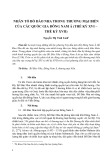 Nhân tố Bồ Đào Nha trong thương mại biển của các quốc gia Đông Nam Á (thế kỷ XVI – thế kỷ XVII)