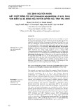 Xác định nguyên nhân gây chết rừng phi lao (Casuarian equisetifolia J.R et G. Fors) ven biển tại xã Đông Hải, huyện Duyên Hải, tỉnh Trà Vinh