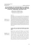 Kết quả nghiên cứu chuỗi sản phẩm và xu hướng đa dạng hóa nguyên liệu gỗ rừng trồng tại 6 tỉnh vùng dự án phát triển ngành lâm nghiệp (FSDP)