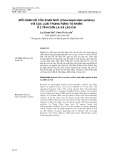 Mối quan hệ của xoan nhừ (Choerospondias axillaris) với các loài trong rừng tự nhiên ở 2 tỉnh Sơn La và Lào Cai