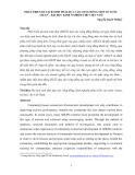 Phát triển du lịch sinh thái dựa vào cộng đồng một số nước Asean - bài học kinh nghiệm cho Việt Nam