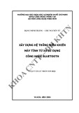 Luận văn tốt nghiệp: Xây dựng hệ thống điều khiển máy tính từ xa nhờ công nghệ Bluetooth