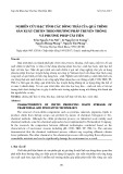 Nghiên cứu đặc tính các dòng thải của quá trình sản xuất chitin theo phương pháp truyền thống và phương pháp cải tiến