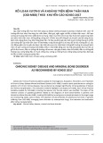 Rối loạn xương và khoáng trên bệnh thận mạn (CKD-MBD) theo khuyến cáo KDIGO 2017