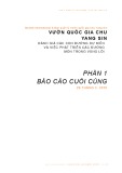 Báo cáo Vườn quốc gia Chu Yang Sin: Đánh giá các con đường dự kiến và việc phát triển các đường mòn trong vùng lõi