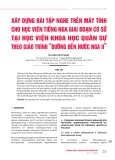 Xây dựng bài tập nghe trên máy tính cho học viên tiếng Nga giai đoạn cơ sở tại Học viện Khoa học Quân sự theo giáo trình “đường đến nước Nga II”