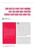 Gìn giữ và phát huy những giá trị văn hóa truyền thống chữ Hán của dân tộc