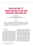 Liên từ kết hợp “a” trong tiếng Nga và các cách truyền đạt sang tiếng Việt