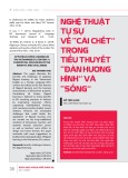 Nghệ thuật tự sự về "cái chết" trong tiểu thuyết "đàn hương hình" và "sống"